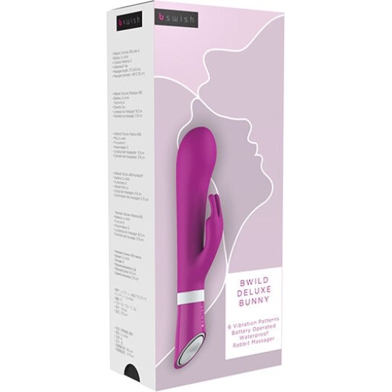B Swish BWILD DELUXE BUNNY RABBIT VIBRATOR RASPBERRY