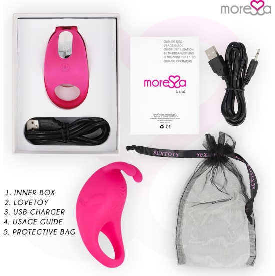 Moressa BRAD PREMIUM SILICONE RECHARGEABLE PINK