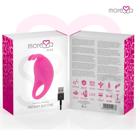 Moressa BRAD PREMIUM SILICONE RECHARGEABLE PINK