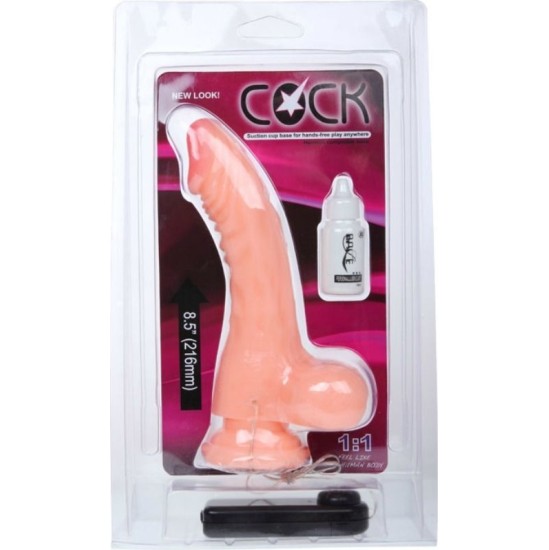 Baile Vibrators BAILE - REALISTIC COCK DILDO WITH VIBRATION 21.6 CM