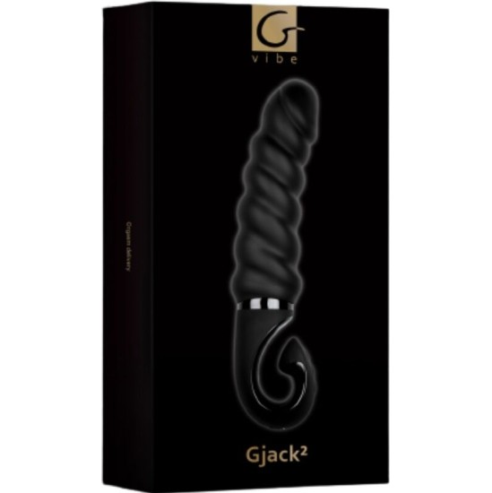 G-Vibe G-JACK 2 - BLACK VIBRATING DILDO