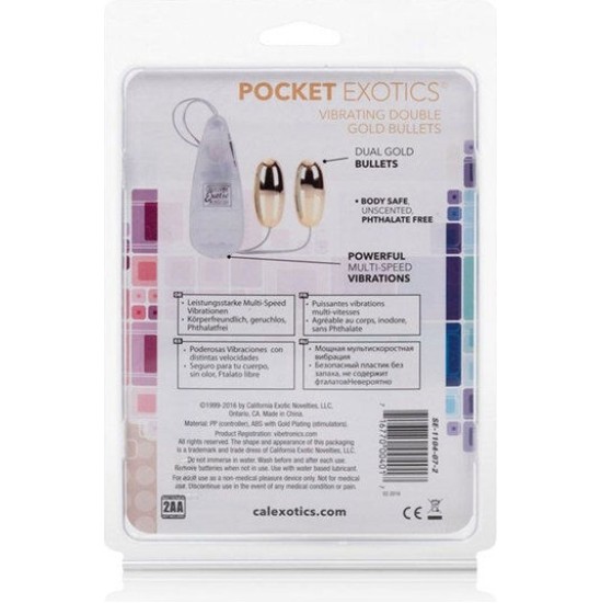 Calexotics VIBRATING BULLETS GOLD DUO