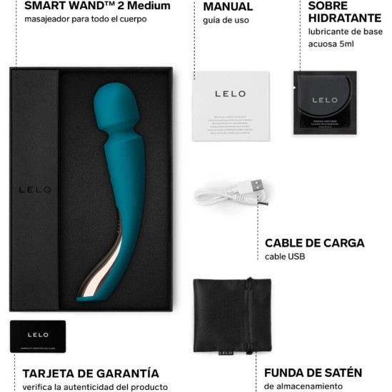 Lelo SMART MEDIUM WAND 2 OCEAN BLUE MASSAGER