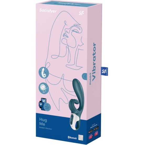 Satisfyer Connect SATISFYER - HUG ME RABBIT VIBRATOR APP BLUE