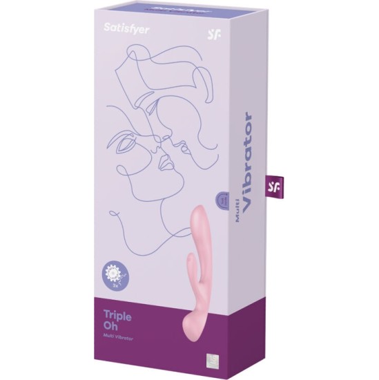 Satisfyer Vibrator SATISFYER - TRIPLE OH HYBRID VIBRATION PINK