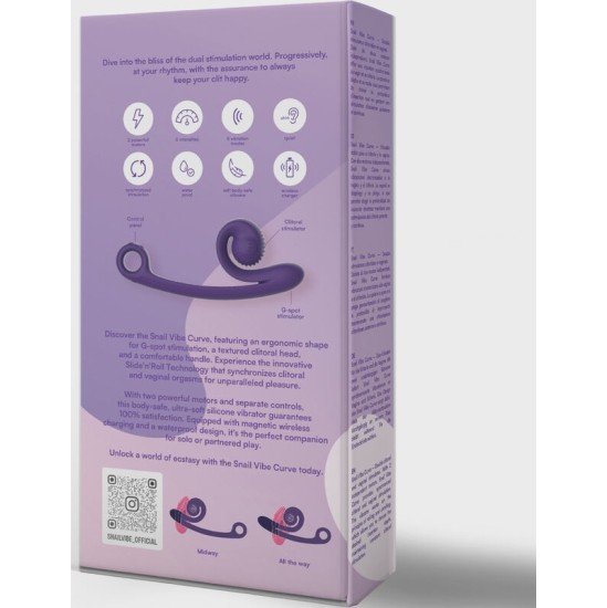 Snail Vibe CURVE VIBRATOR PURPLE