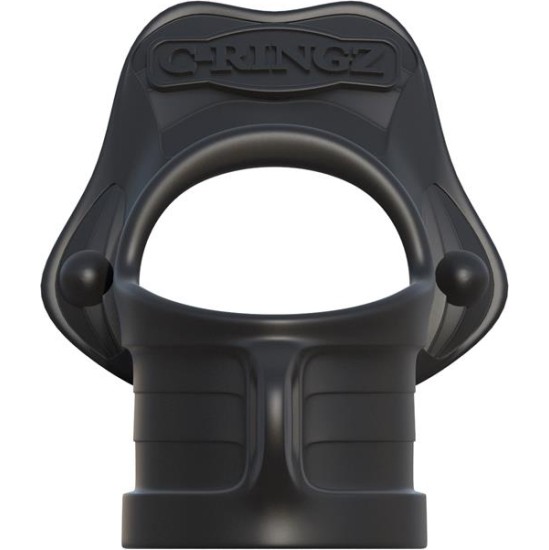 Fantasy C-Ringz Ring and Ball Stretcher Black