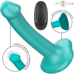 Intense Fun INTENSE - KATIE VIBRATOR WITH SUCTION CUP 10 VIBRATIONS BLUE REMOTE CONTROL