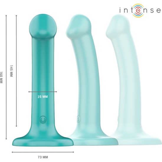 Intense Fun INTENSE - KATIE VIBRATOR WITH SUCTION CUP 10 VIBRATIONS BLUE REMOTE CONTROL