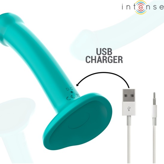 Intense Fun INTENSE - KATIE VIBRATOR WITH SUCTION CUP 10 VIBRATIONS BLUE REMOTE CONTROL