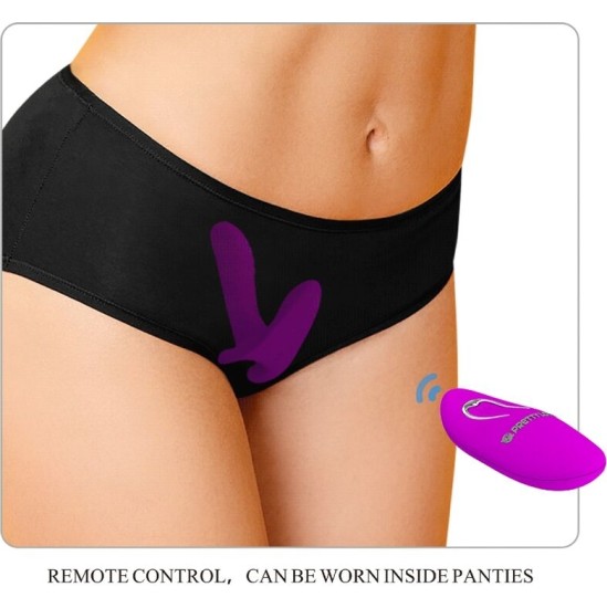 Pretty Love MASSAGER & VIBRATOR 12 VIBRATIONS REMOTE CONTROL PURPLE