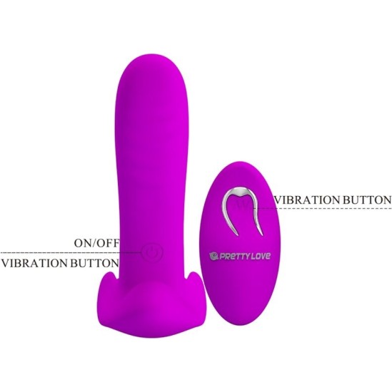 Pretty Love MASSAGER & VIBRATOR 12 VIBRATIONS REMOTE CONTROL PURPLE