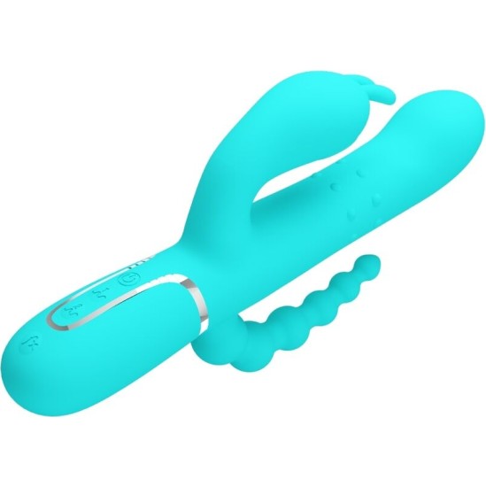 Pretty Love CAMMY 4 IN 1 MULTIFUNCTION TRIPPLE RABBIT VIBRATOR BLUE