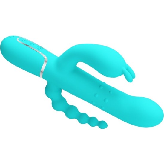 Pretty Love CAMMY 4 IN 1 MULTIFUNCTION TRIPPLE RABBIT VIBRATOR BLUE