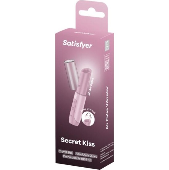 Satisfyer Air Pulse SATISFYER - SECRET KISS WAVE CLITORIS STIMULATOR PINK