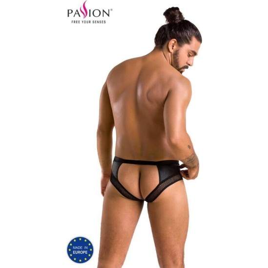 Passion Men PASSION - 030 OPEN SLIP TOM BLACK L/XL