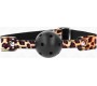 Kink Collar & Gag KINK - LEOPARD BREATHABLE BALL 4.5 CM GAG 65 x 2.5 CM