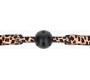 Kink Collar & Gag KINK - LEOPARD BREATHABLE BALL 4.5 CM GAG 65 x 2.5 CM