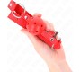 Kink Collar & Gag KINK - BREATHABLE BALL 4 CM GAG WITH DOUBLE RIVET MODEL 1 RED 62.5 x 2.5 CM ADJUSTABLE 42-58 CM