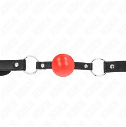 Kink Collar & Gag KINK - RED TPE BALL 4 CM GAG 60 x 2 CM