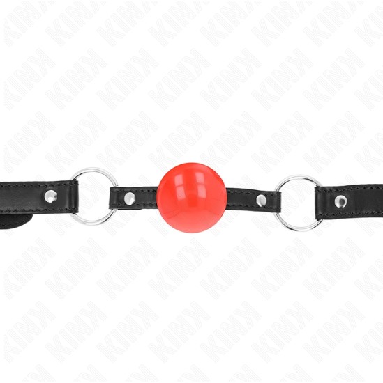 Kink Collar & Gag KINK - RED TPE BALL 4 CM GAG 60 x 2 CM