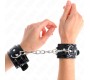 Kink Wrist Restraint KINK - SHINY NEOPRENE WRIST CUFFS ADJUSTABLE 17-24 CM X 4.5 CM
