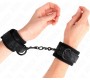 Kink Wrist Restraint KINK - DARK LACE COVERED WRIST CUFFS NEOPRENE ADJUSTABLE BLACK 20-29 CM X 5 CM