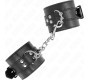 Kink Wrist Restraint KINK - WRIST RESTRAINTS BLACK WITH BLACK BELT ADJUSTABLE 17-28 CM X 6 CM