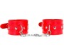 Kink Wrist Restraint KINK - SHINY HAND CUFFS RED ADJUSTABLE 23-33 CM