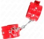 Kink Wrist Restraint KINK - SHINY HAND CUFFS RED ADJUSTABLE 23-33 CM