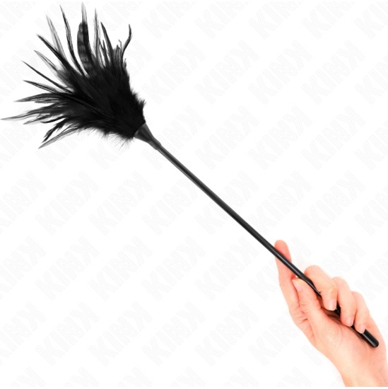Kink Impact & Touch KINK - MULTIPLE BLACK TICKLE FEATHERS 45 CM