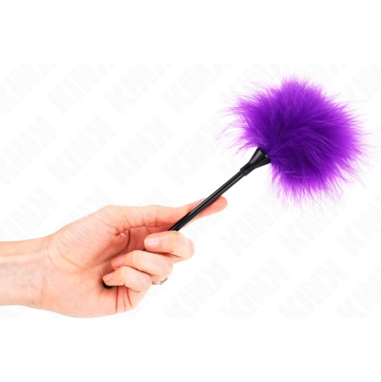 Kink Impact & Touch KINK - PURPLE TICKLE FEATHERS USED FOR THE BONDAGE KIT 27 CM