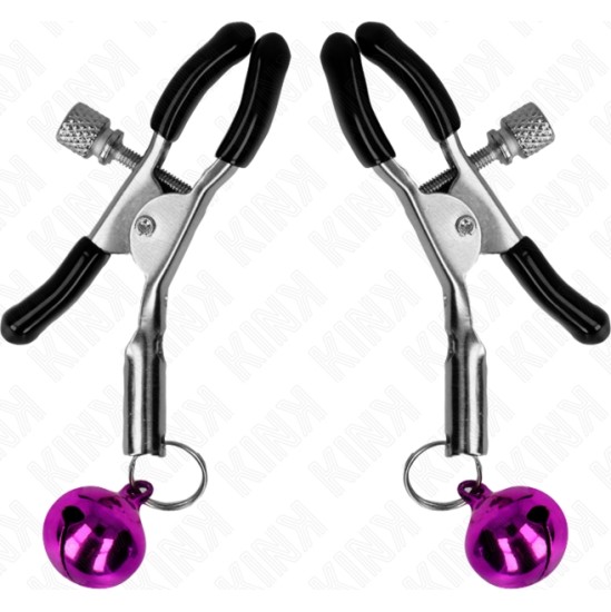 Kink Nipple Grip KINK - PURPLE SINGLE BELL NIPPLE CLAMP 6 CM