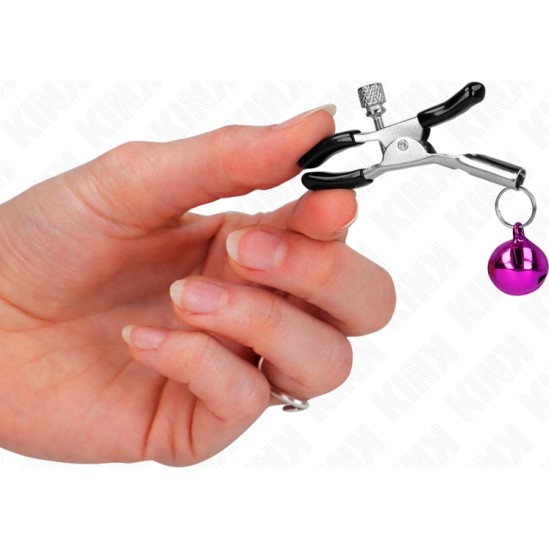 Kink Nipple Grip KINK - PURPLE SINGLE BELL NIPPLE CLAMP 6 CM