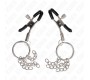Kink Nipple Grip KINK - O RING NIPPLE CLAMP AND LITTLE CHAIN SILVER 6 CM