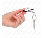 Kink Nipple Grip KINK - O RING NIPPLE CLAMP AND LITTLE CHAIN SILVER 6 CM