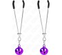 Kink Nipple Grip KINK - THIN BELL NIPPLE CLAMPS PURPLE 7 CM