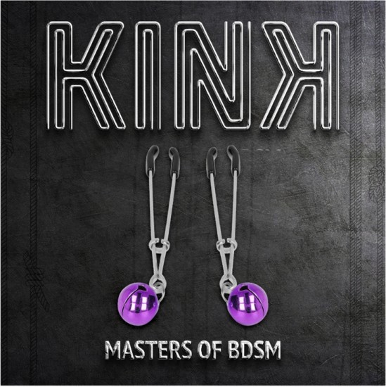 Kink Nipple Grip KINK - THIN BELL NIPPLE CLAMPS PURPLE 7 CM