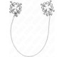 Kink Nipple Grip KINK - METAL FLOWER NIPPLE CLAMPS WITH CHAIN