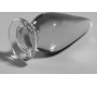 Nebula Series By Ibiza MODEL 4 ANAL PLUG BOROSILICATE GLASS CLEAR 11 CM -O- 5 CM