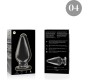 Nebula Series By Ibiza MODEL 4 ANAL PLUG BOROSILICATE GLASS CLEAR 11 CM -O- 5 CM