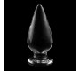 Nebula Series By Ibiza MODEL 4 ANAL PLUG BOROSILICATE GLASS CLEAR 11 CM -O- 5 CM