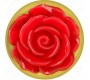Kink Pleasure Plugs KINK - PLUG ANAL GOLD ROSE RED SIZE M