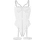 Subblime Bodies SUBBLIME - TEDDY WITH GARTER STRAP DETAIL CHEST WHITE L/XL