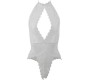 Subblime Bodystockings SUBBLIME - 953867 LACE BODYSUIT WHITE L/XL