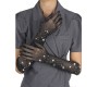 Subblime Accesories SUBBLIME - 957469SHINE TRANSPARENT GLOVES BLACK S/M