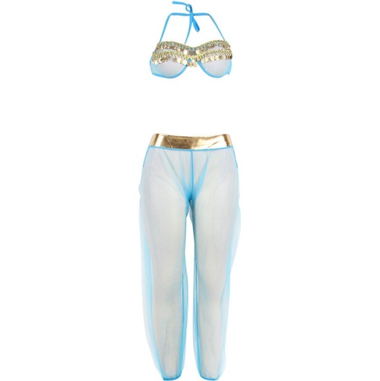 Subblime Sets SUBBLIME - INDIA STYLE BLUE LINGERIE SET L/XL
