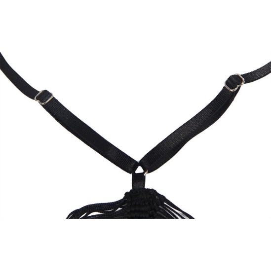 Subblime Sets SUBBLIME - 954239 STRAPPY DRESS + THONG BLACK L/XL