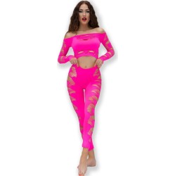 Chilirose Sets CHILIROSE - CR 4632 TOP & PANT FUCHSIA S/L