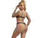Subblime Sets SUBBLIME - 952440 2-PIECE FISHNET SET LONG SLEEVE RAINBOW ONE SIZE